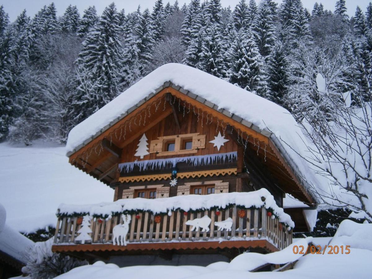 Chalet Fleur des Neiges Saint-Jean-dʼAulps Extérieur photo